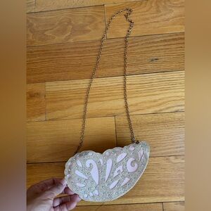 Monsoon girls Gold Glitter Butterfly purse